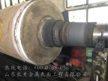 电机轴径热喷涂修复